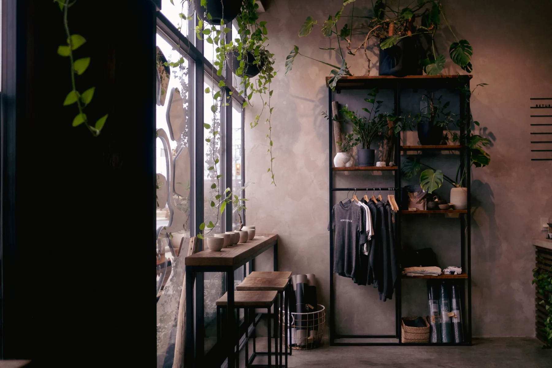 An interior detail of the REWILD studio