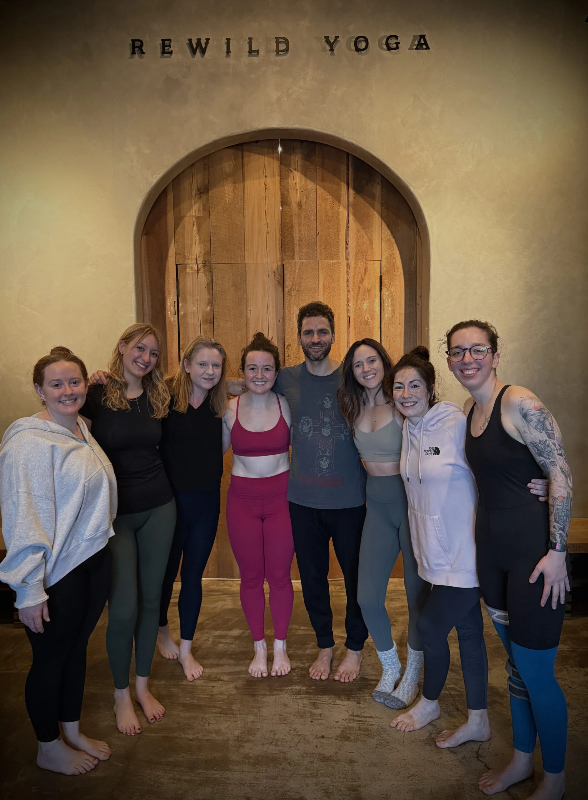 The Be Bad 8 yoga teacher training cohort