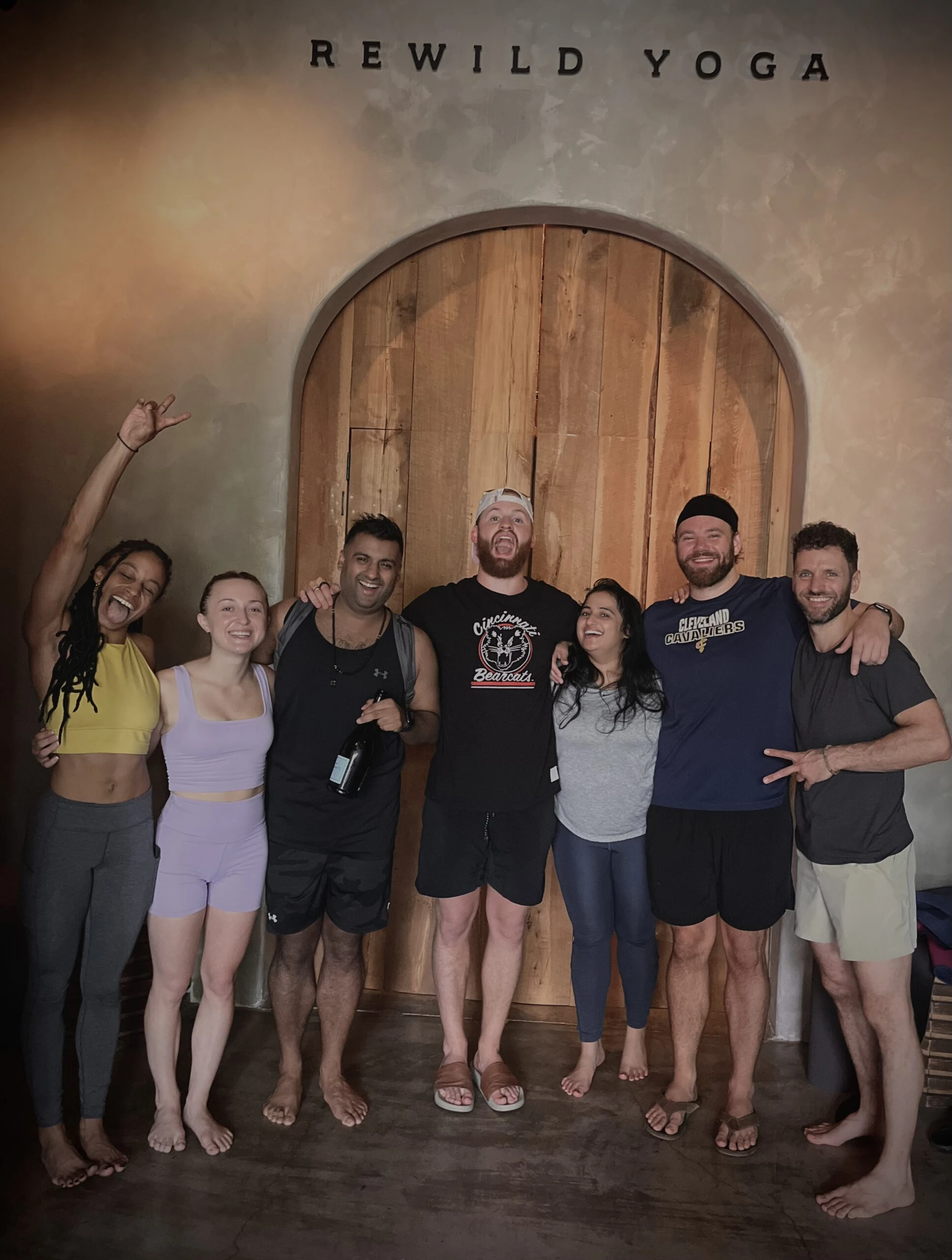 The Be Bad 4 yoga teacher training cohort