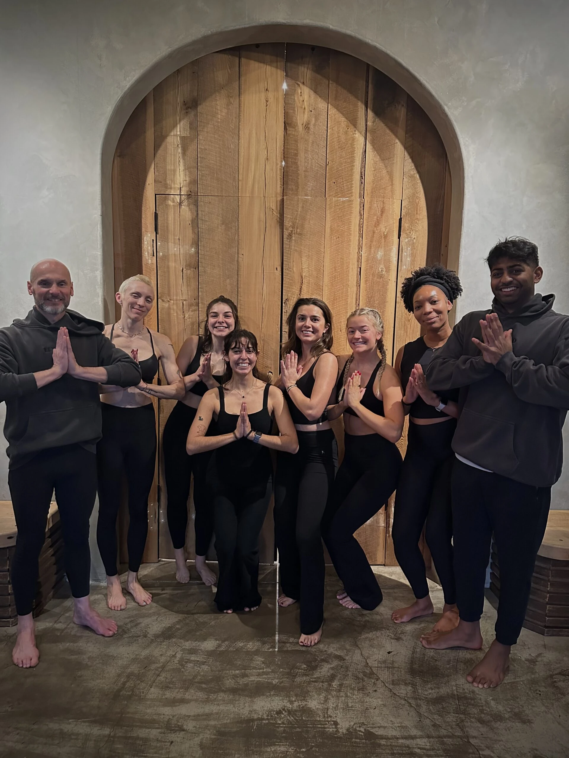 The Be Bad 7 yoga teacher training cohort